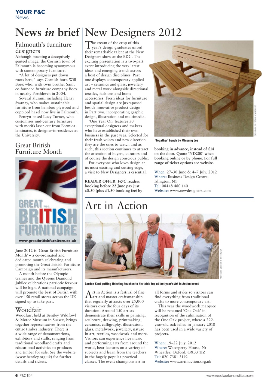 Furniture & Cabinetmaking Preview Pages