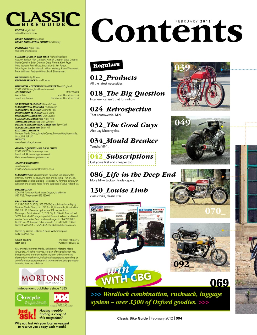 Classic Bike Guide Preview Pages