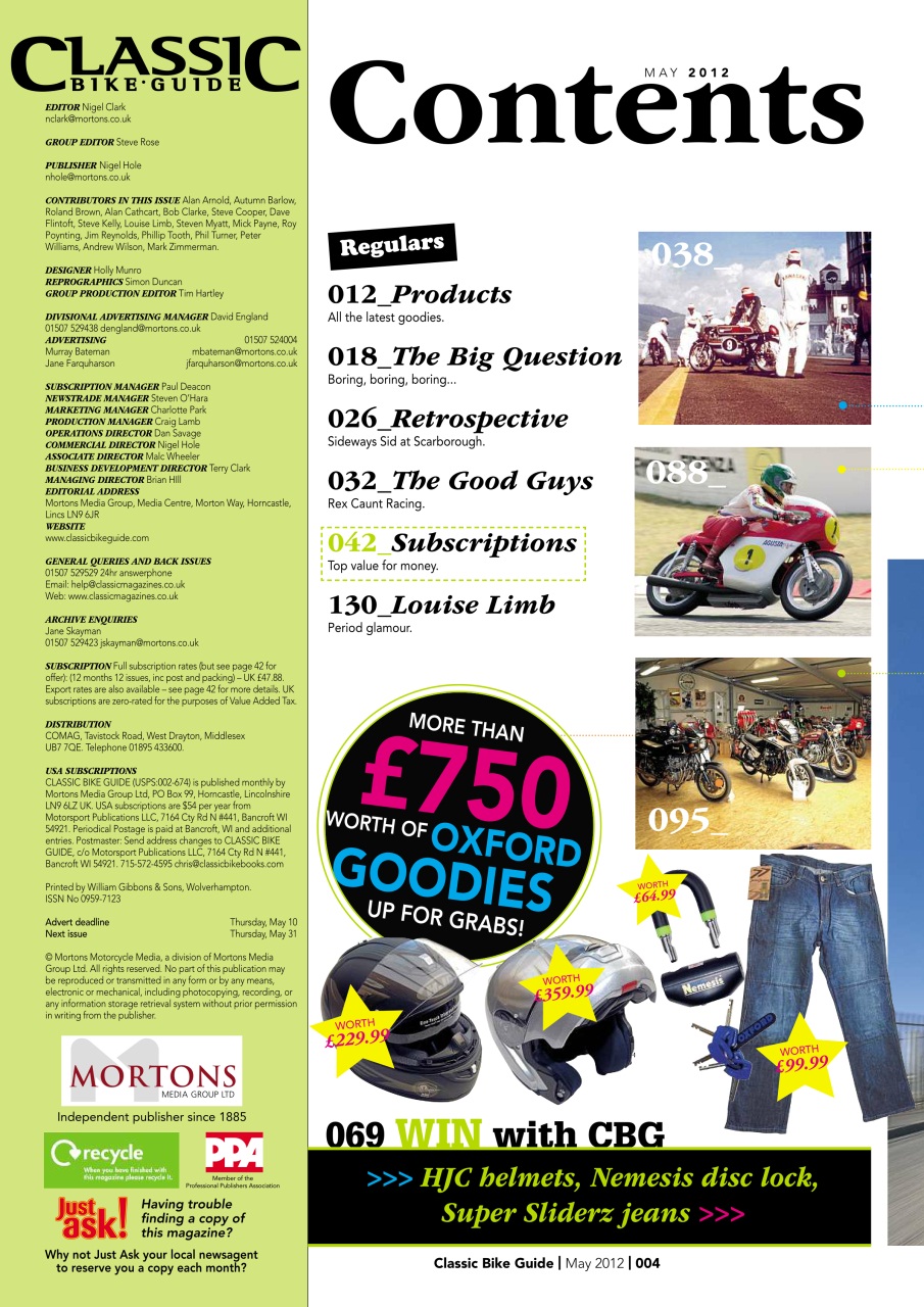 Classic Bike Guide Preview Pages