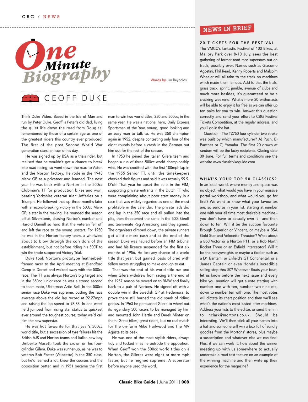 Classic Bike Guide Preview Pages