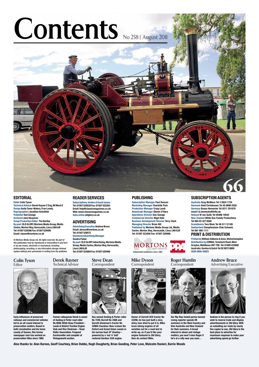 Old Glory Magazine Preview Pages