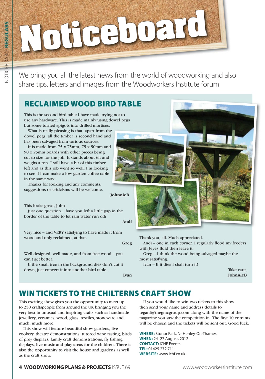 Woodworking Crafts Magazine Preview Pages