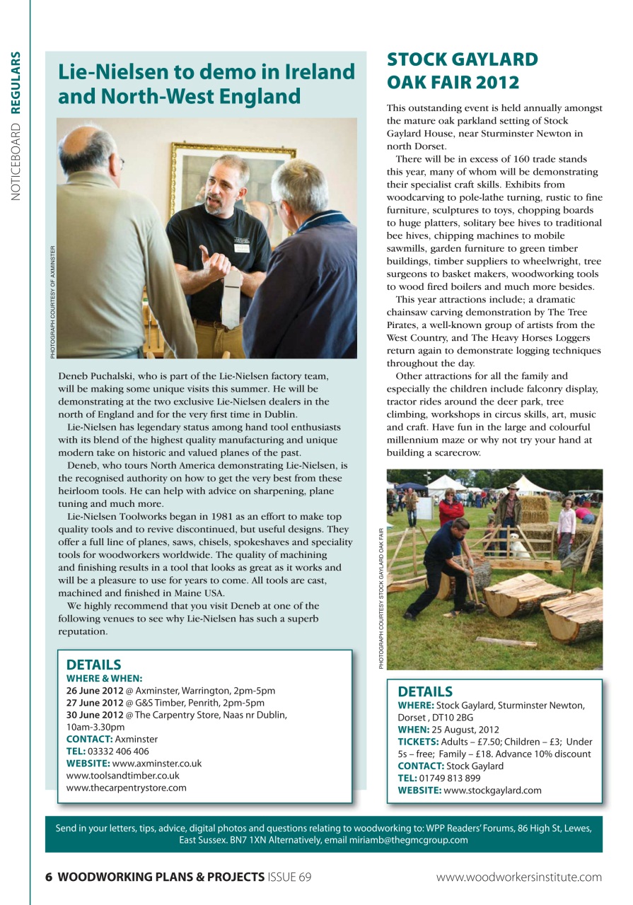 Woodworking Crafts Magazine Preview Pages