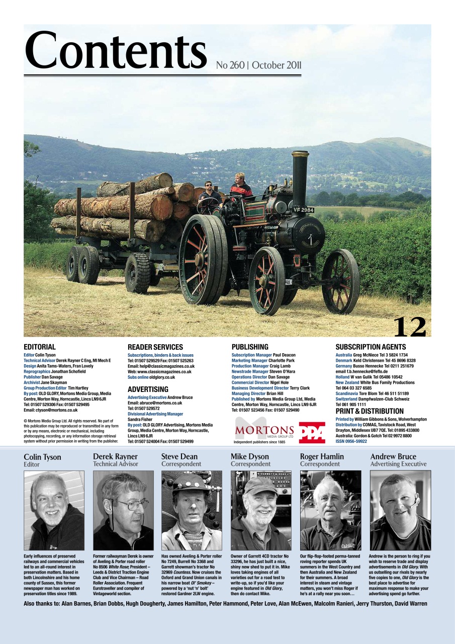 Old Glory Magazine Preview Pages