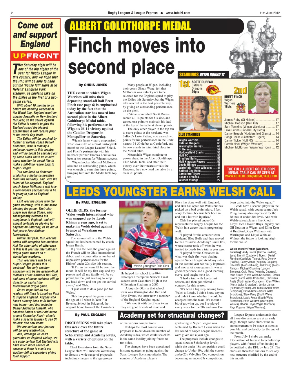 League Express Preview Pages