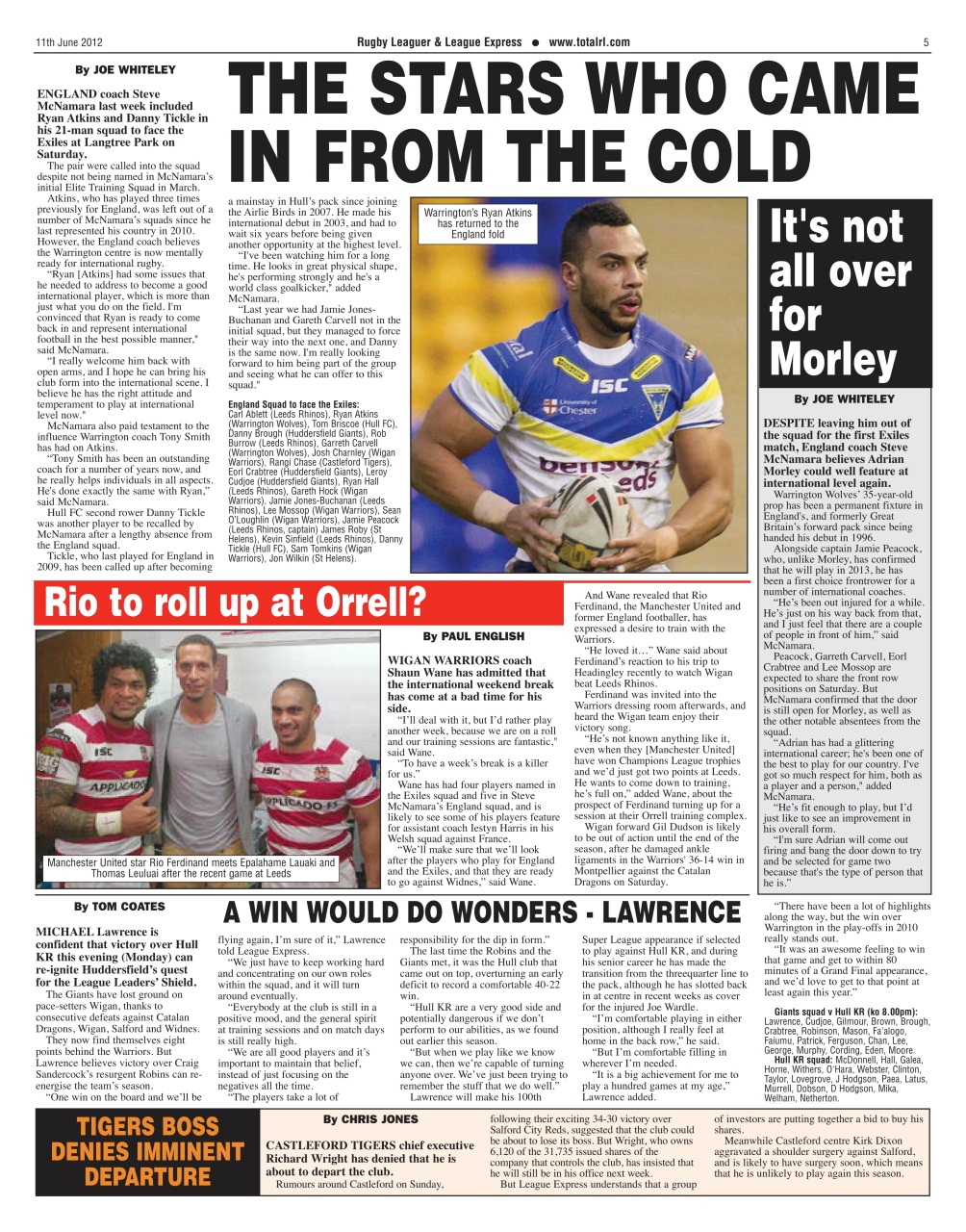 League Express Preview Pages