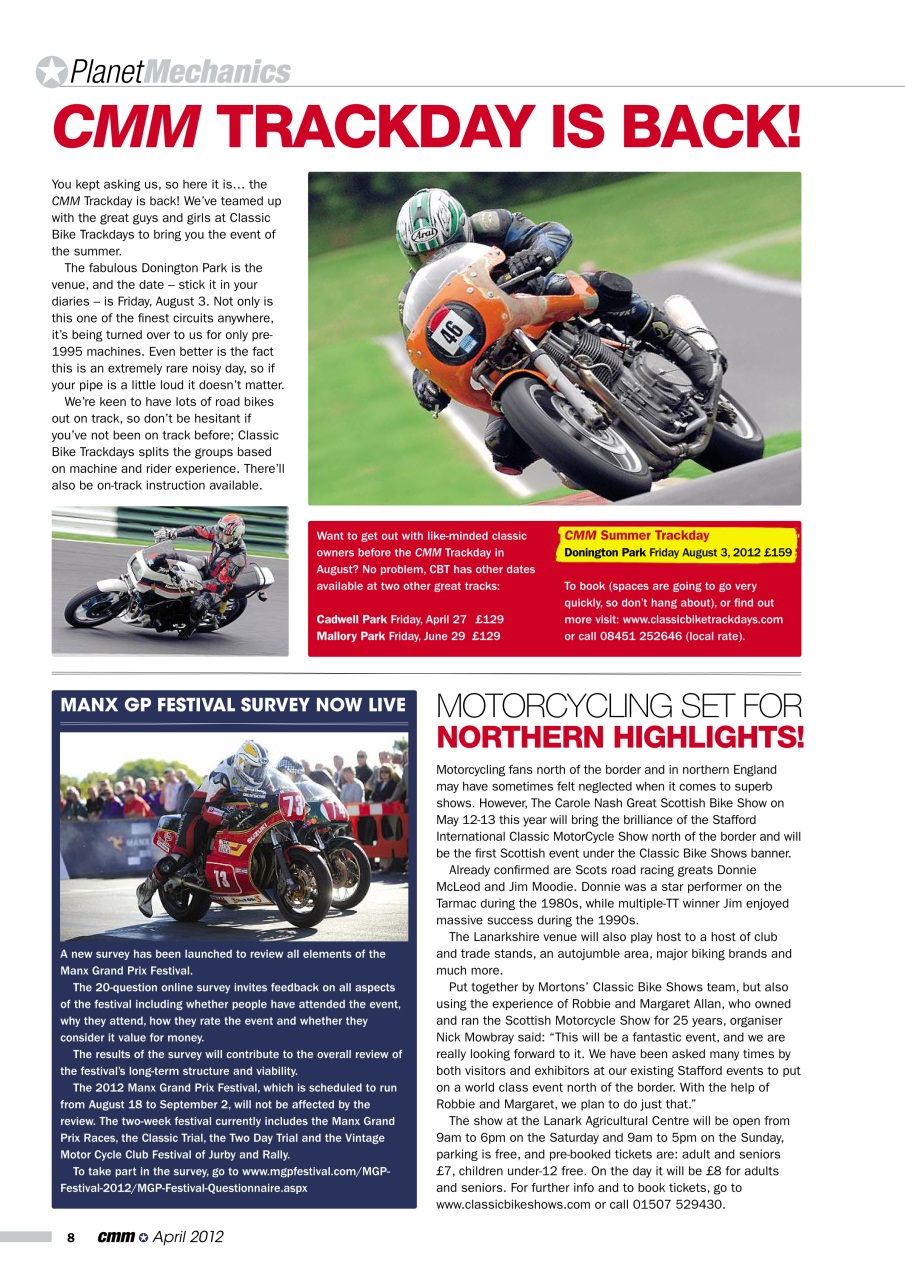 Classic Motorcycle Mechanics Preview Pages