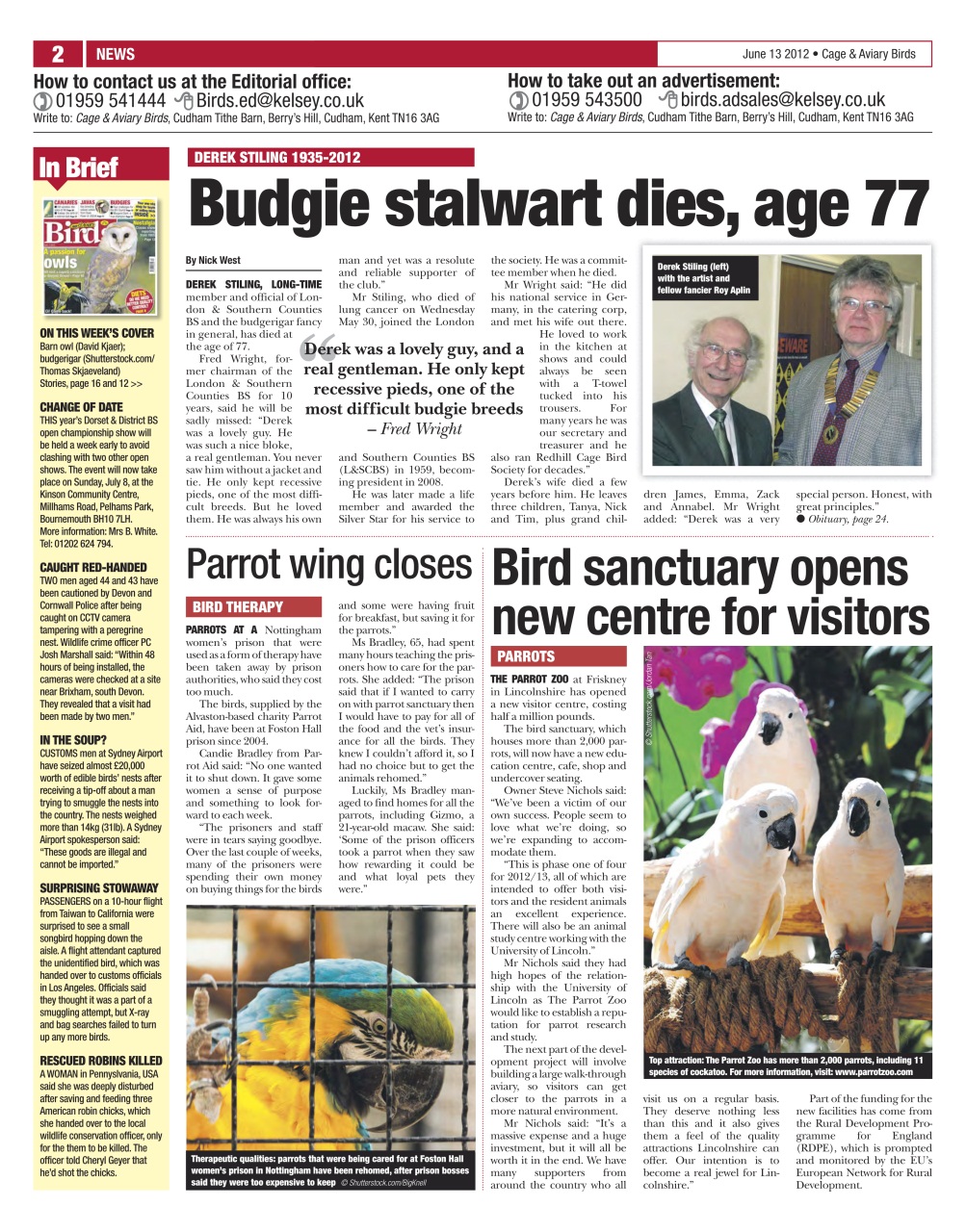 Cage & Aviary Birds Preview Pages