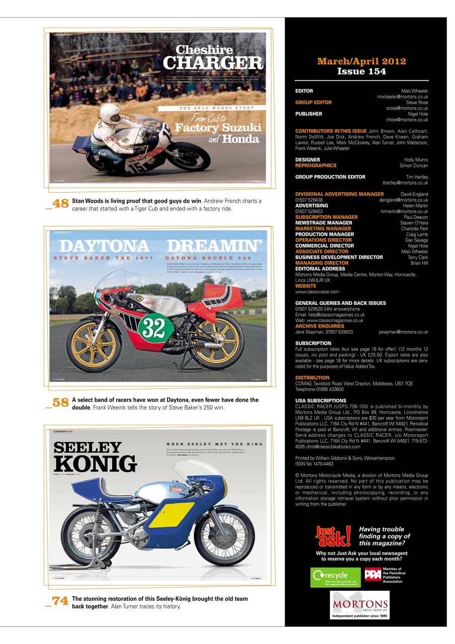 Classic Racer Preview Pages