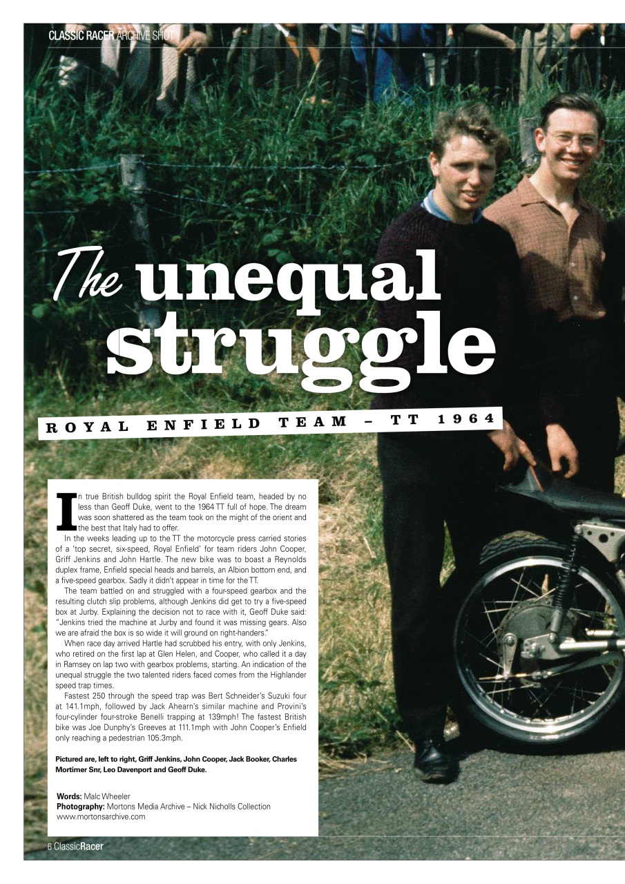 Classic Racer Preview Pages