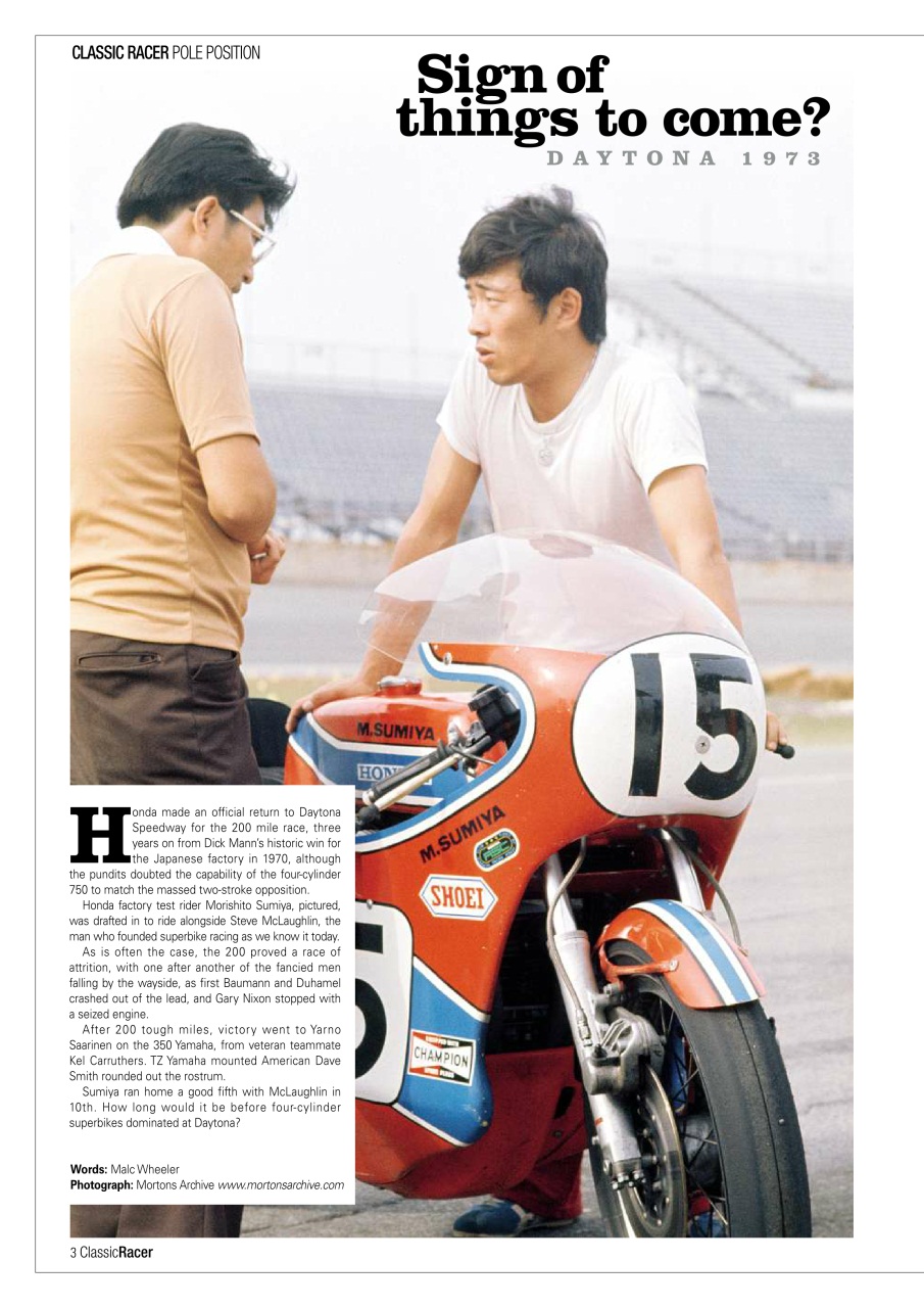 Classic Racer Preview Pages