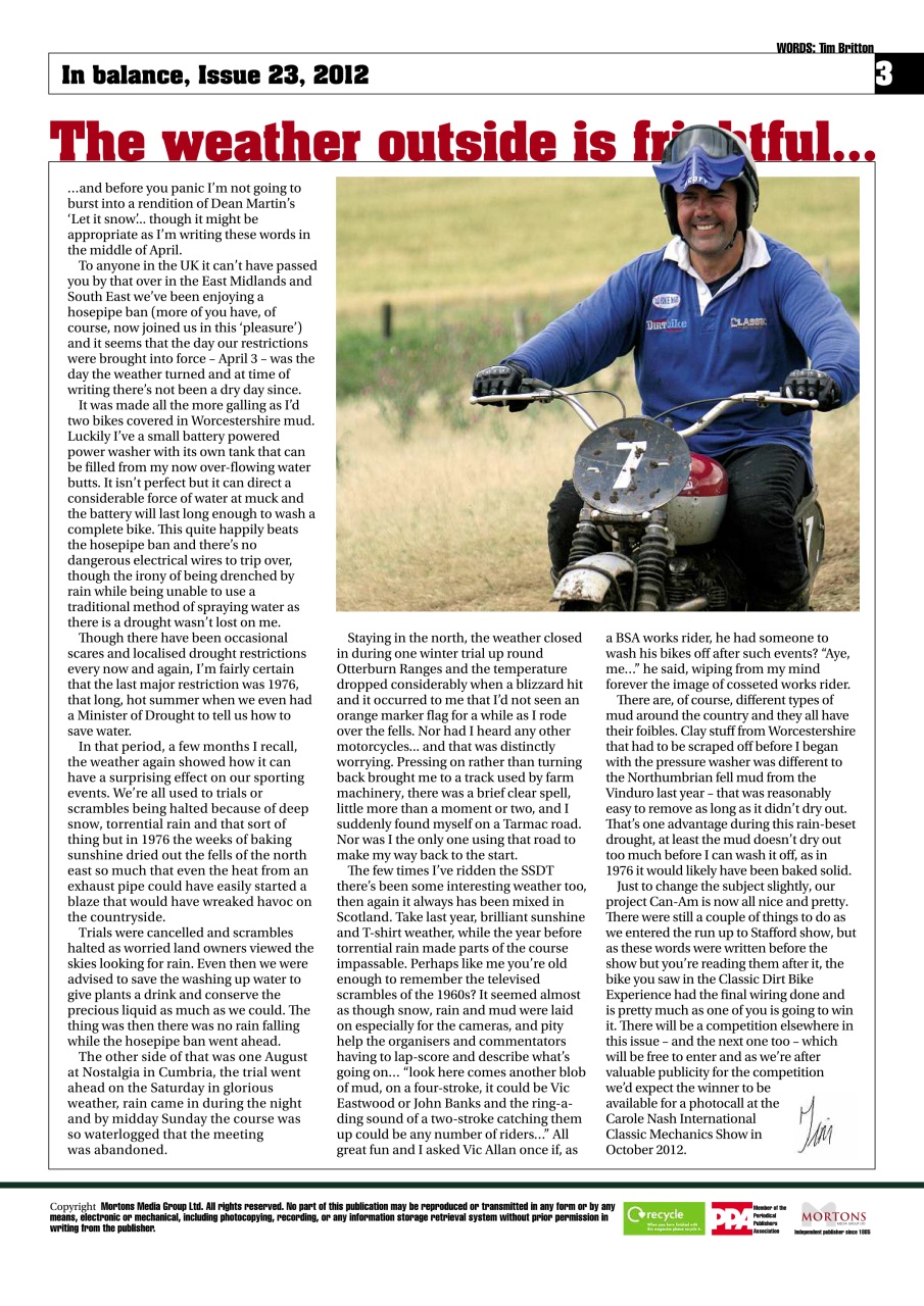 Classic Dirt Bike Preview Pages