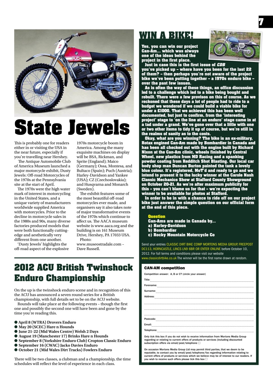 Classic Dirt Bike Preview Pages