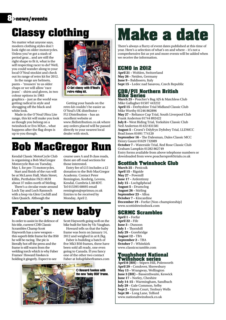 Classic Dirt Bike Preview Pages