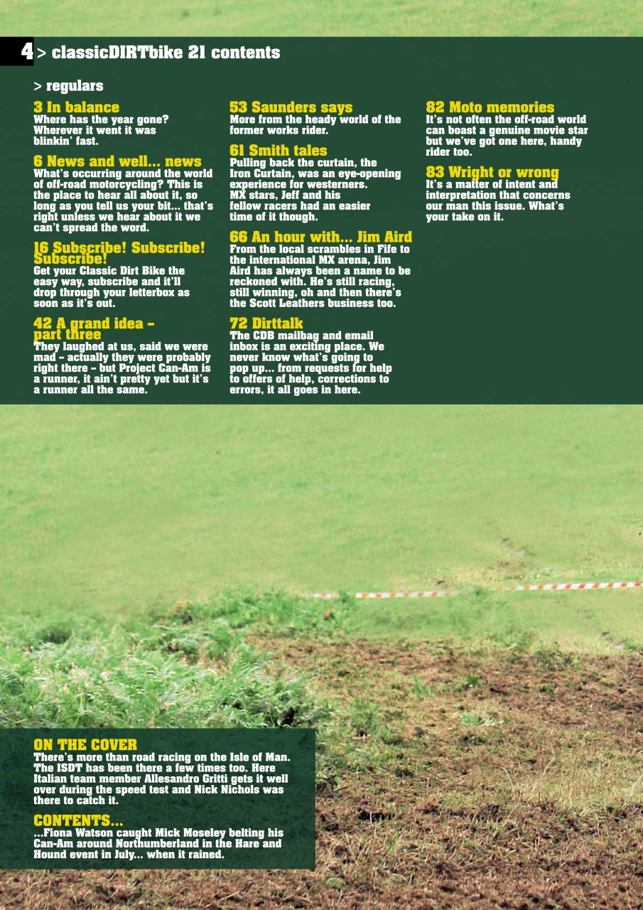 Classic Dirt Bike Preview Pages