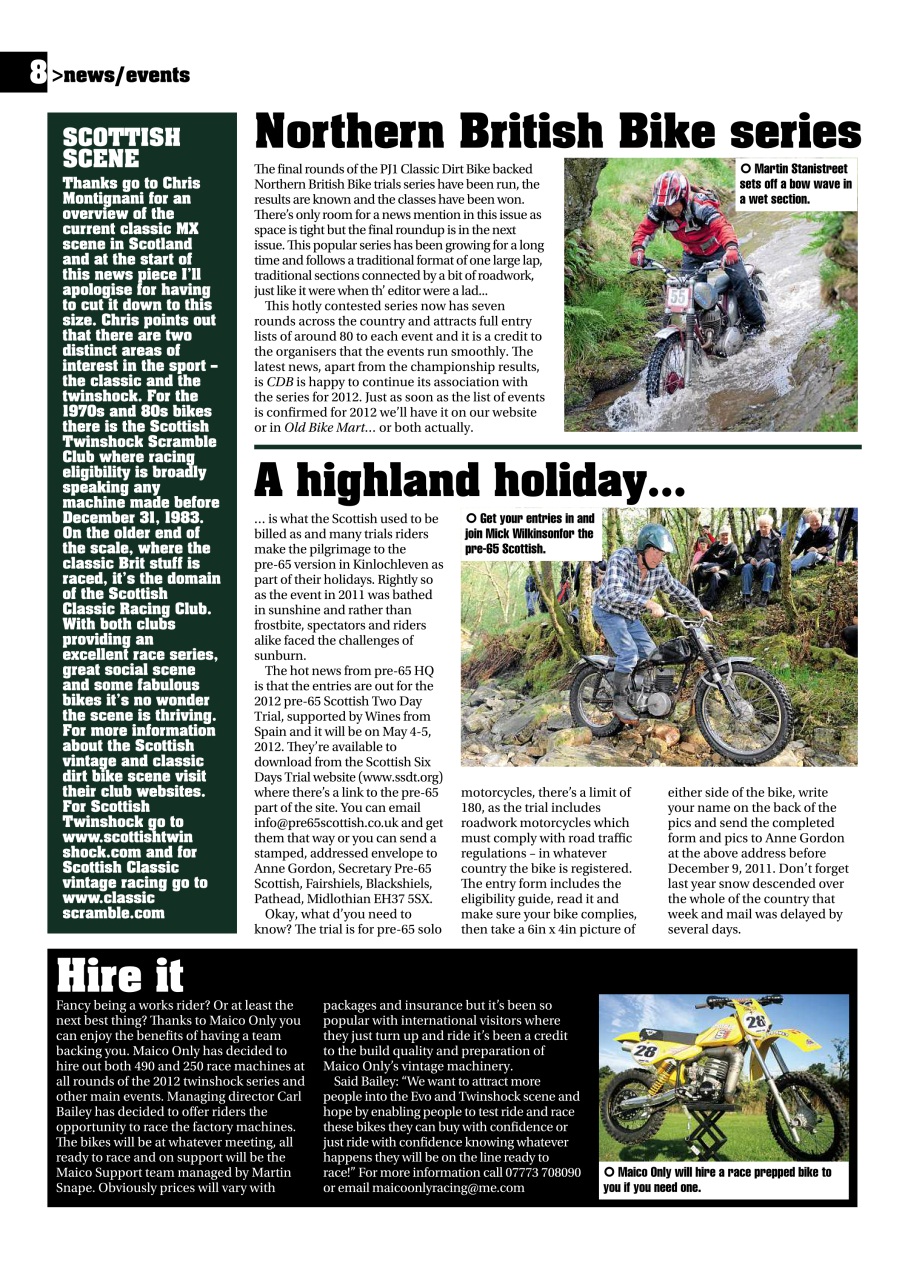 Classic Dirt Bike Preview Pages