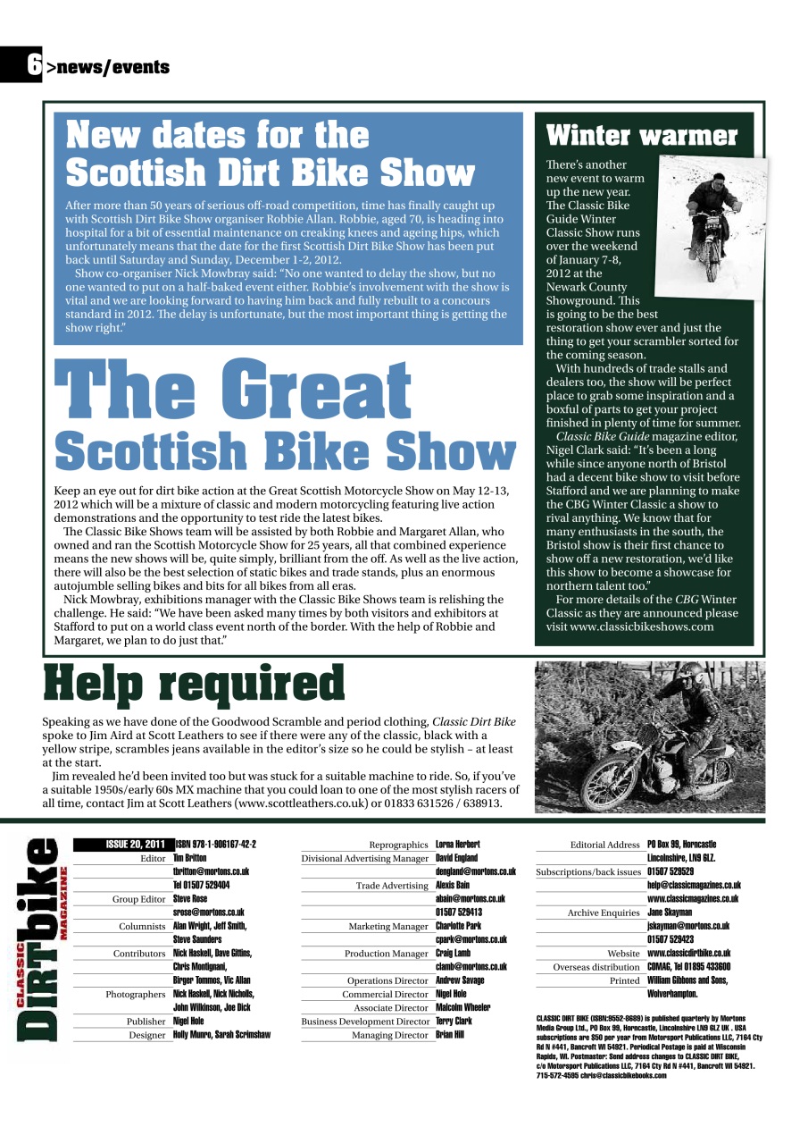Classic Dirt Bike Preview Pages