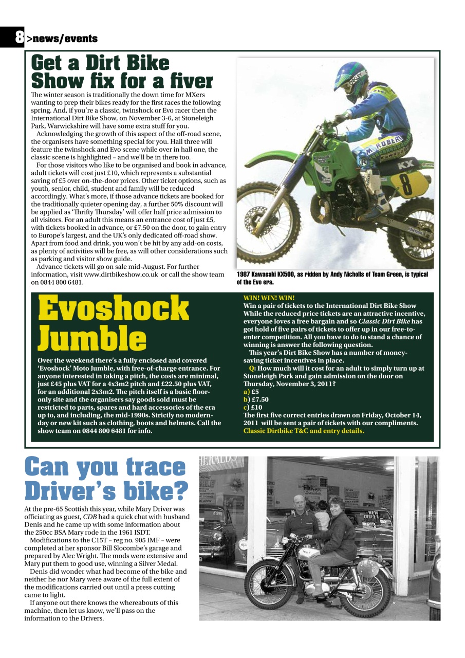 Classic Dirt Bike Preview Pages
