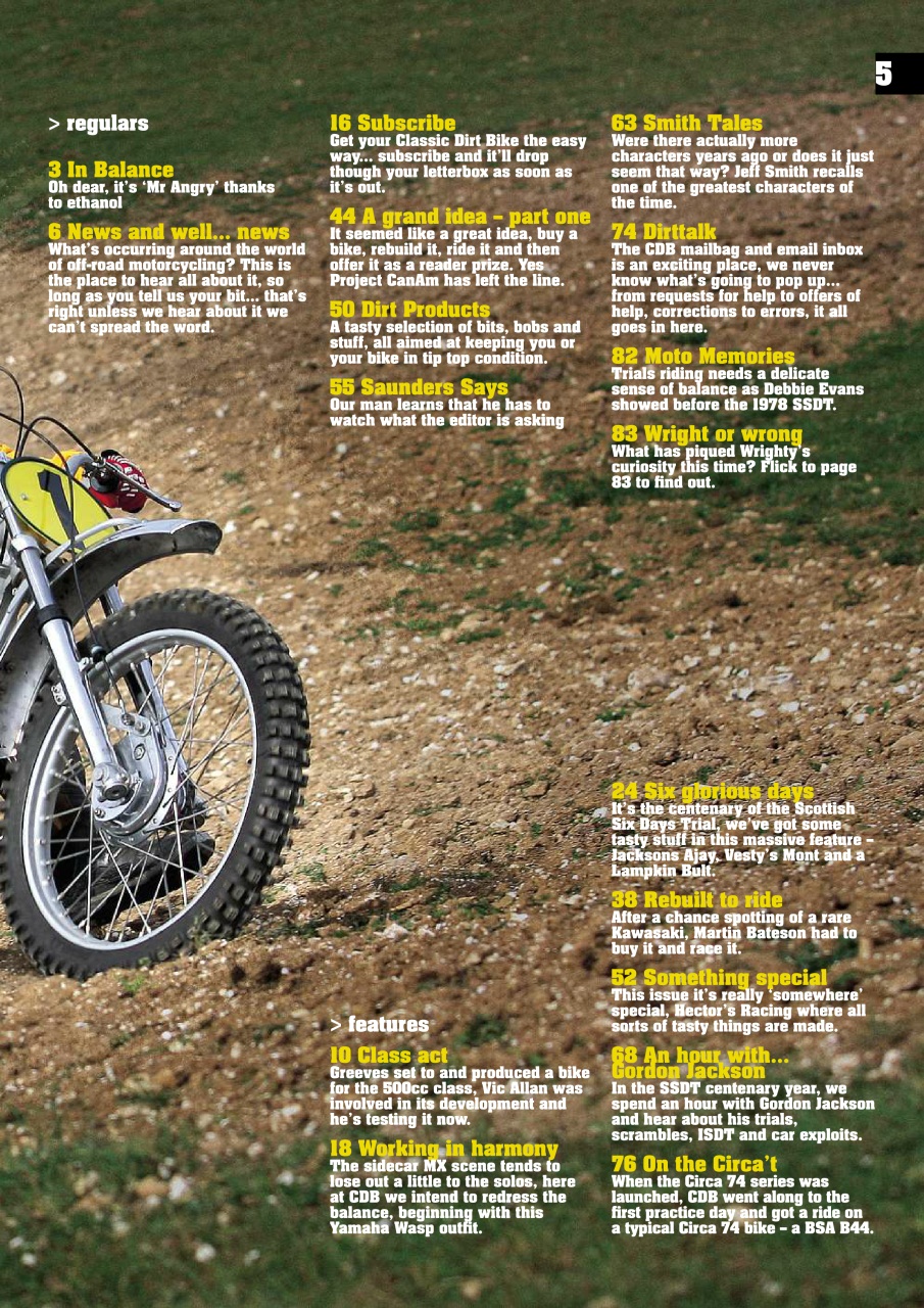 Classic Dirt Bike Preview Pages