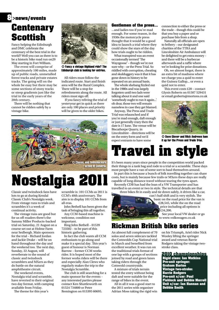 Classic Dirt Bike Preview Pages