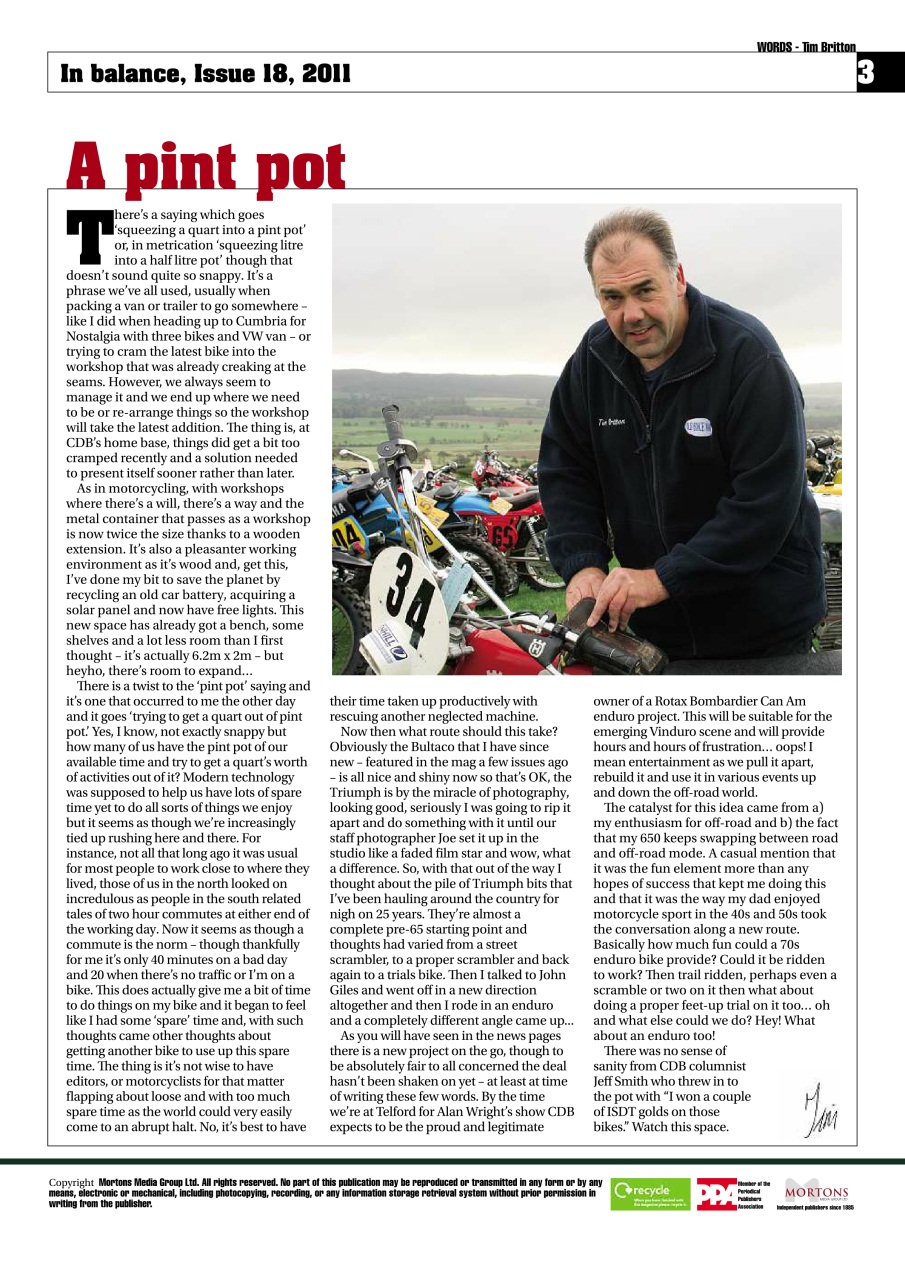 Classic Dirt Bike Preview Pages