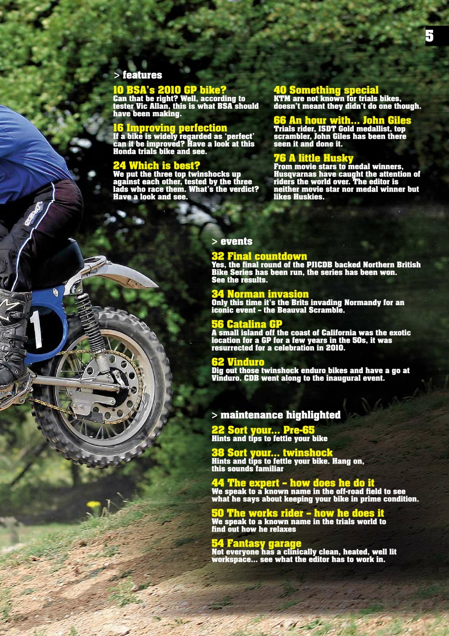 Classic Dirt Bike Preview Pages