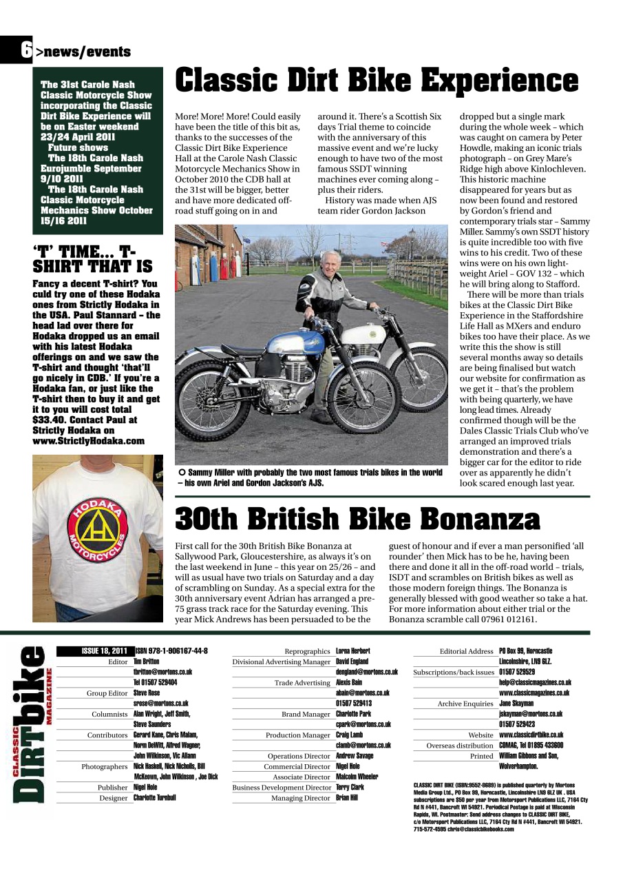 Classic Dirt Bike Preview Pages