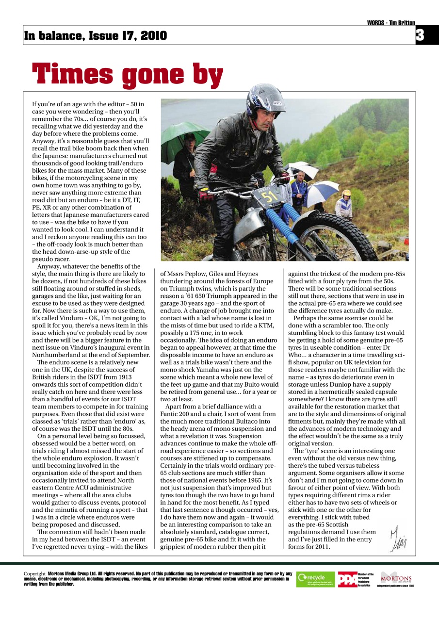 Classic Dirt Bike Preview Pages