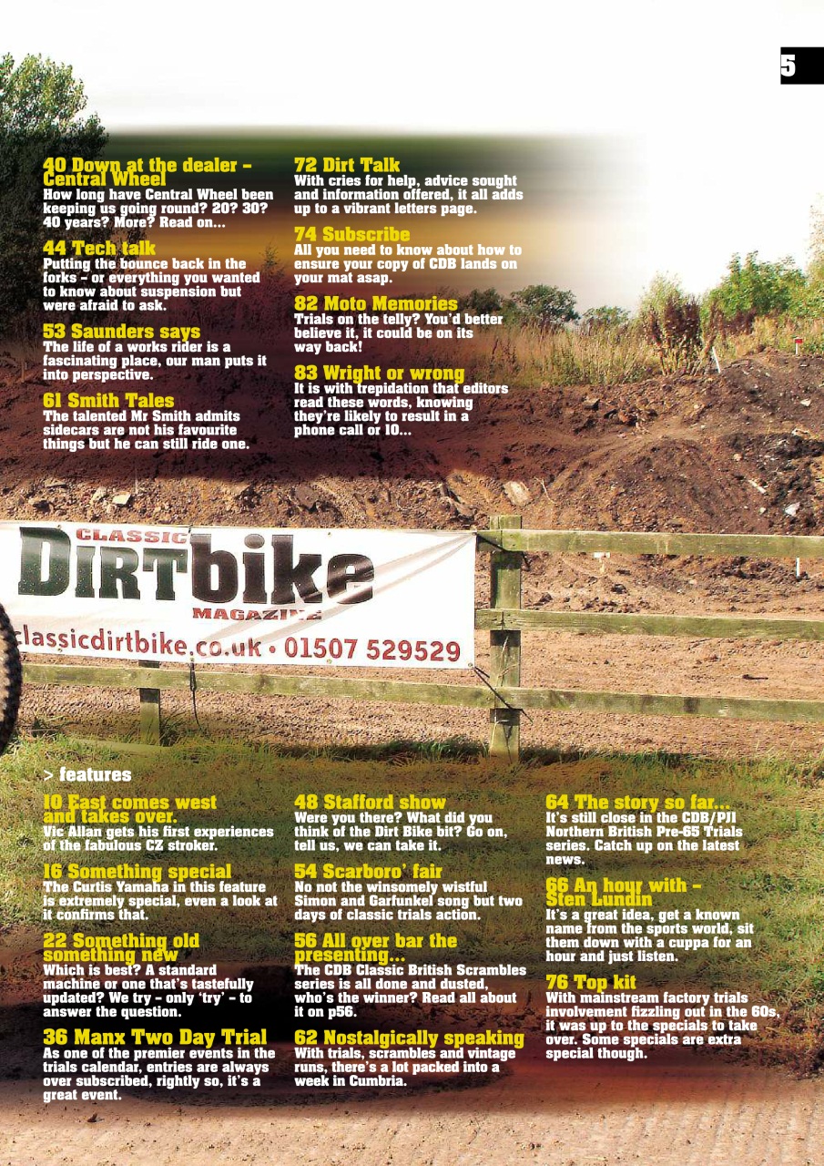 Classic Dirt Bike Preview Pages