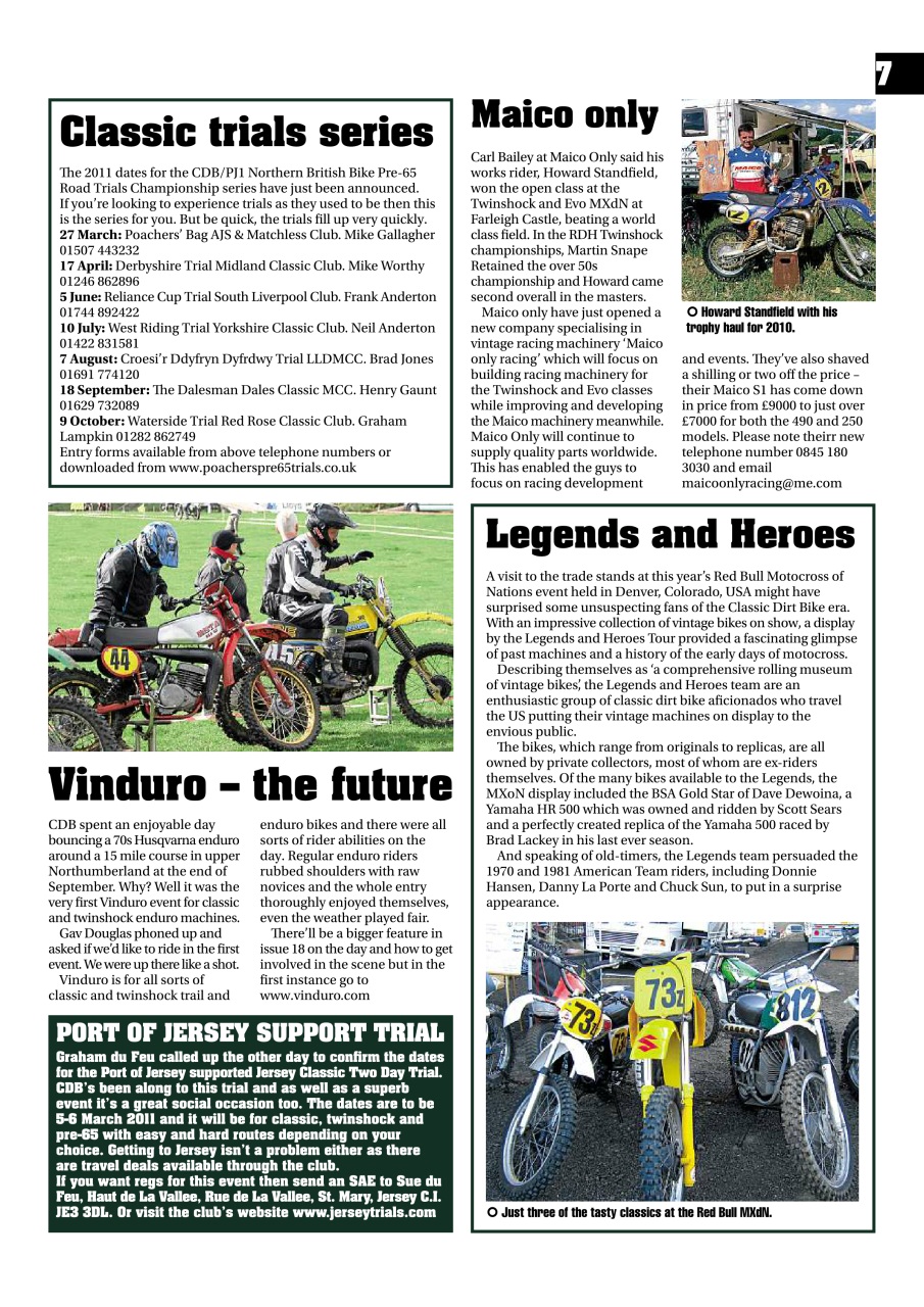 Classic Dirt Bike Preview Pages