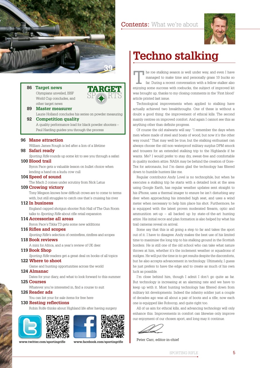 Sporting Rifle Preview Pages