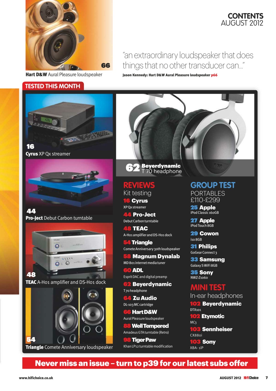 Hi-Fi Choice Preview Pages