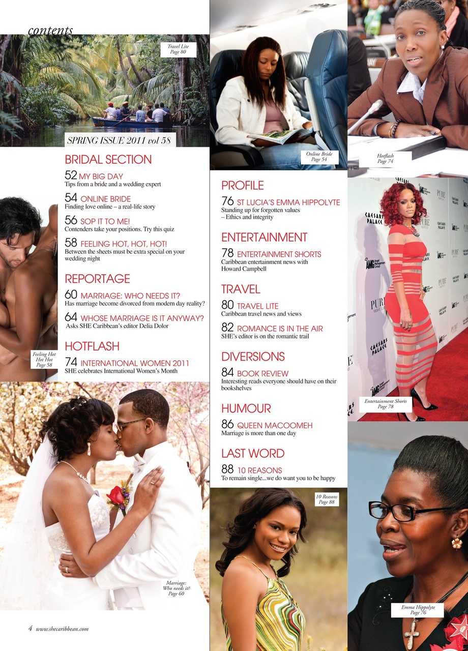 She Caribbean Preview Pages