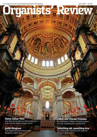 Organists' Review issue Organists' Review June 2012