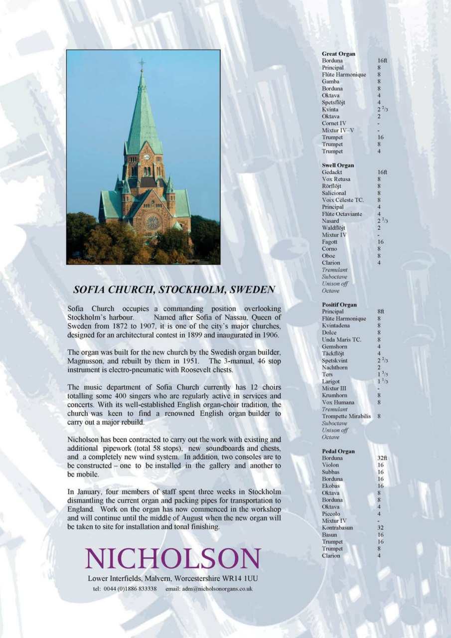 Organists' Review Preview Pages