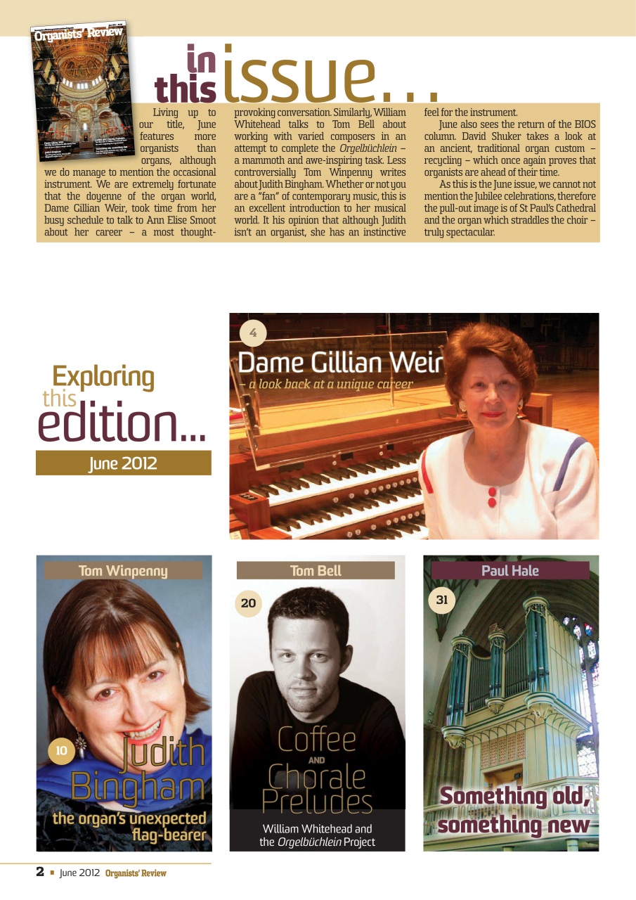 Organists' Review Preview Pages