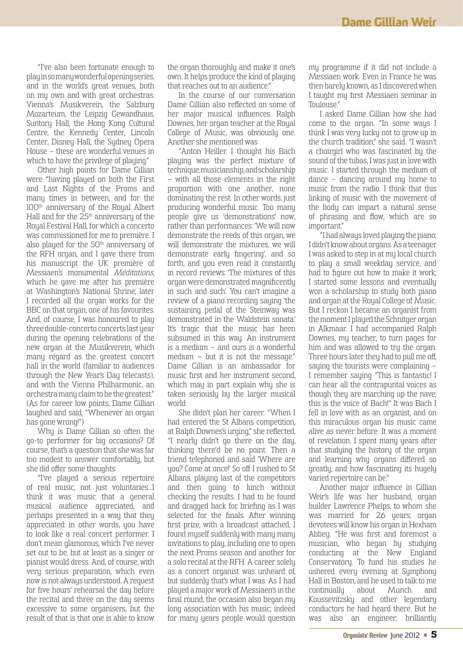 Organists' Review Preview Pages