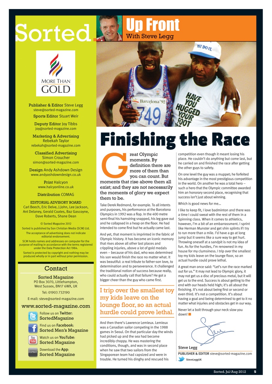 Sorted Magazine – The men's mag with morals Preview Pages