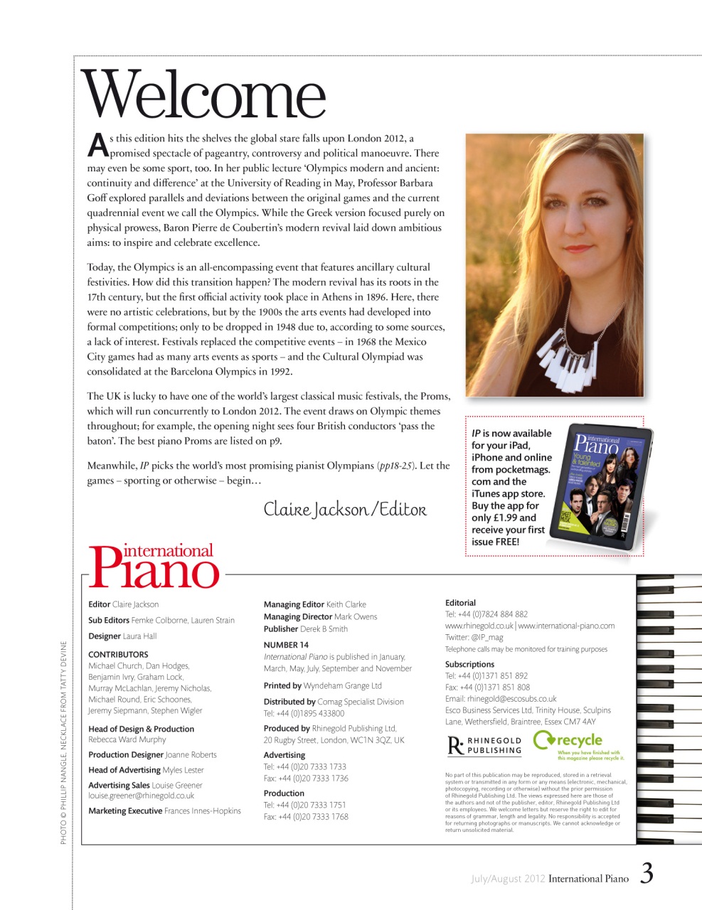 International Piano Preview Pages