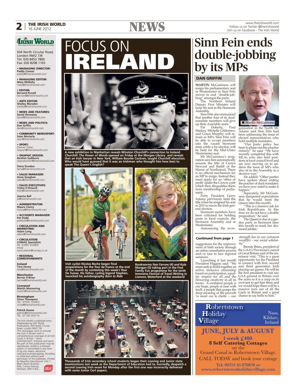 Irish World Preview Pages