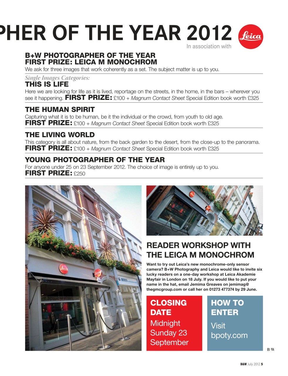 Black+White Photography Preview Pages