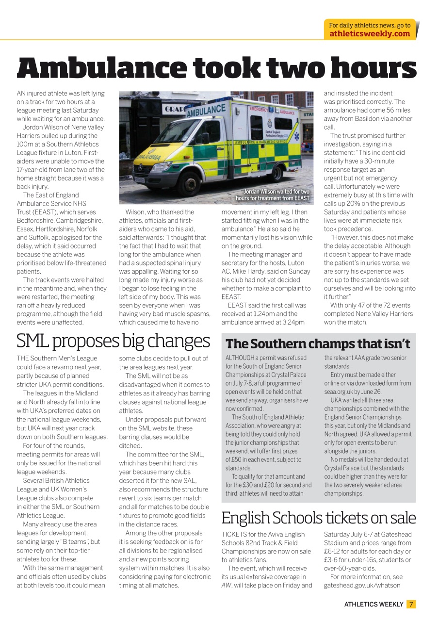 AW – Athletics Weekly Magazine Preview Pages