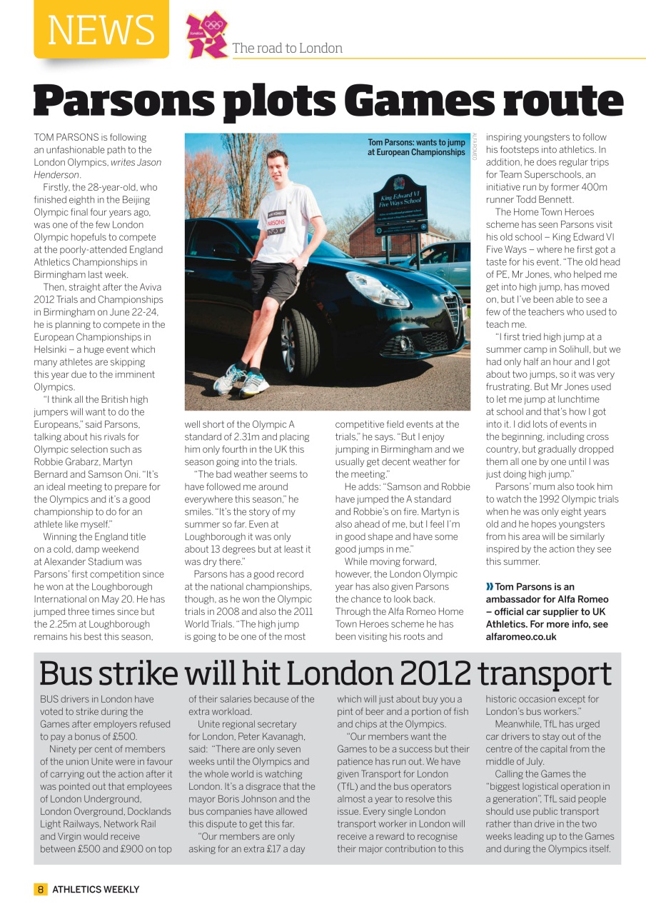 AW – Athletics Weekly Magazine Preview Pages