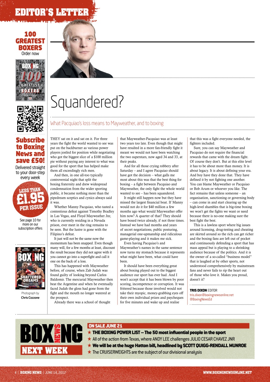 Boxing News Preview Pages