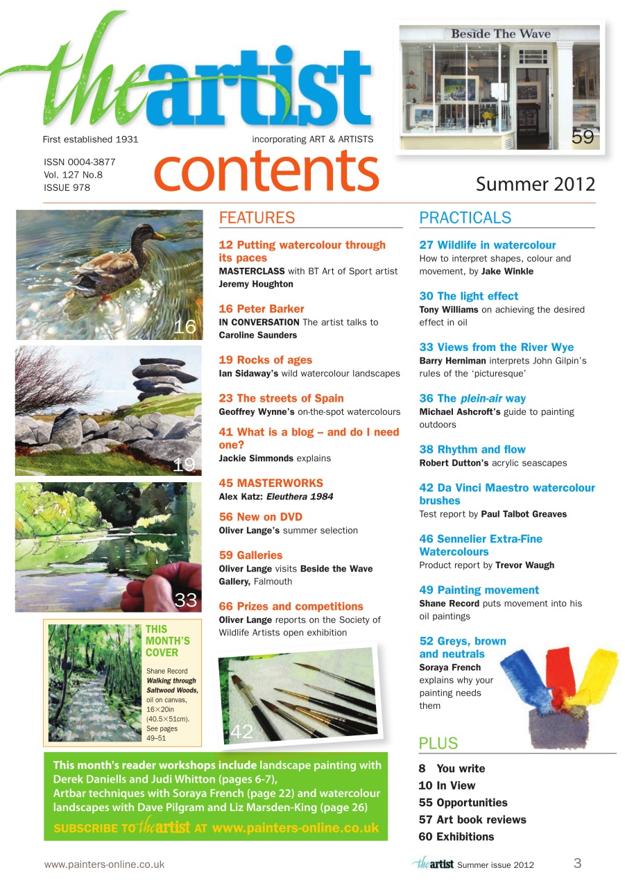 The Artist Preview Pages