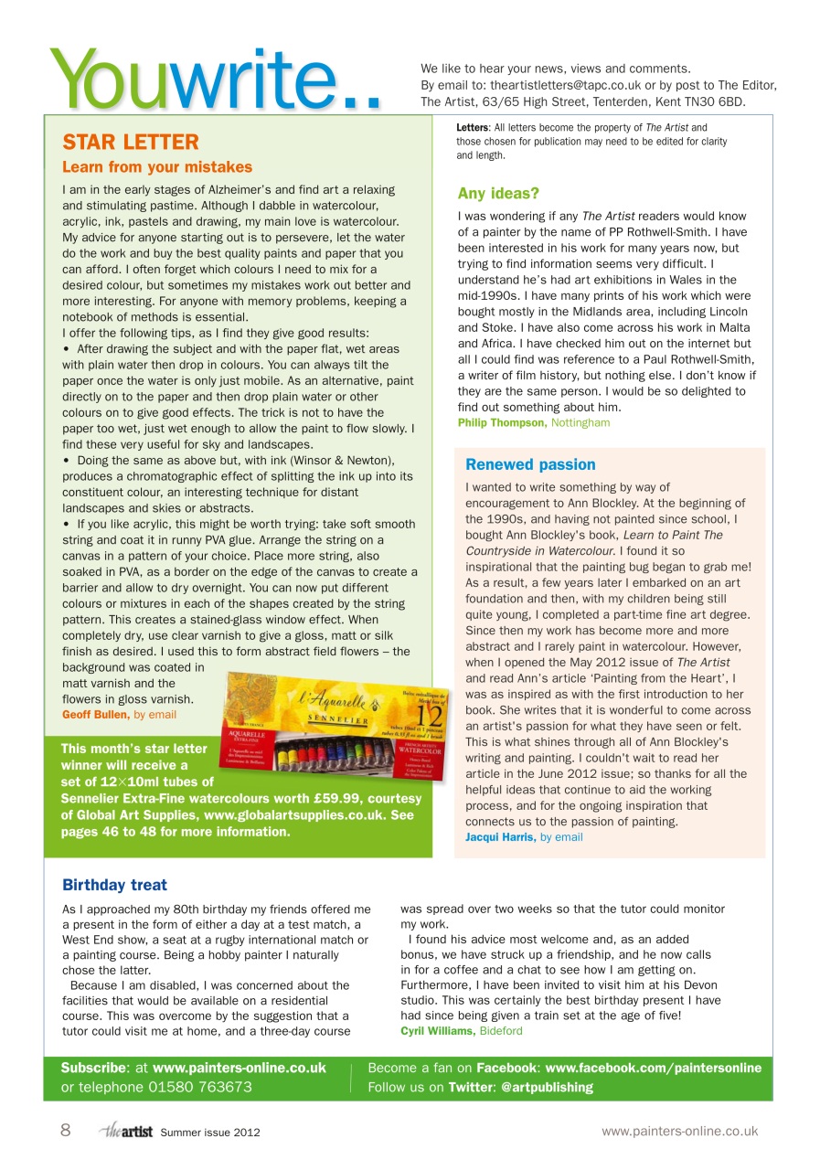 The Artist Preview Pages