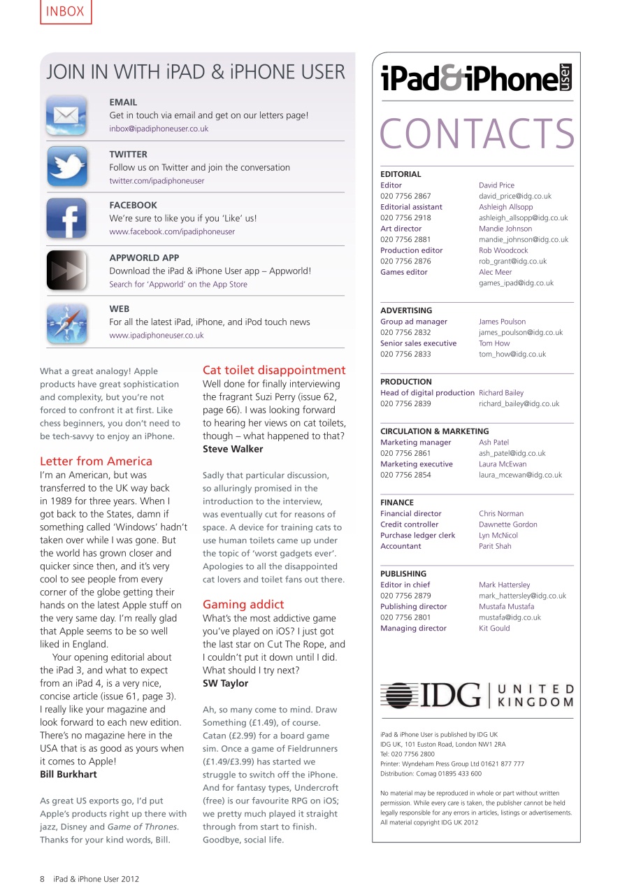 iPad and iPhone User Preview Pages