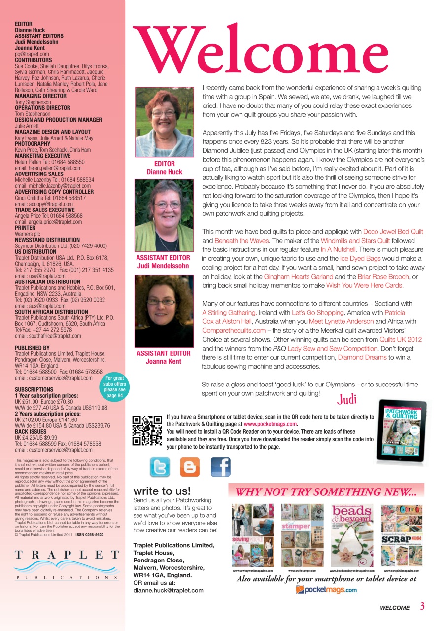 Patchwork and Quilting Preview Pages