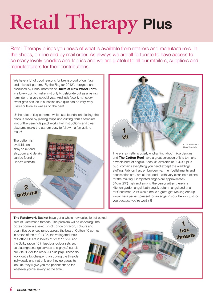 Patchwork and Quilting Preview Pages