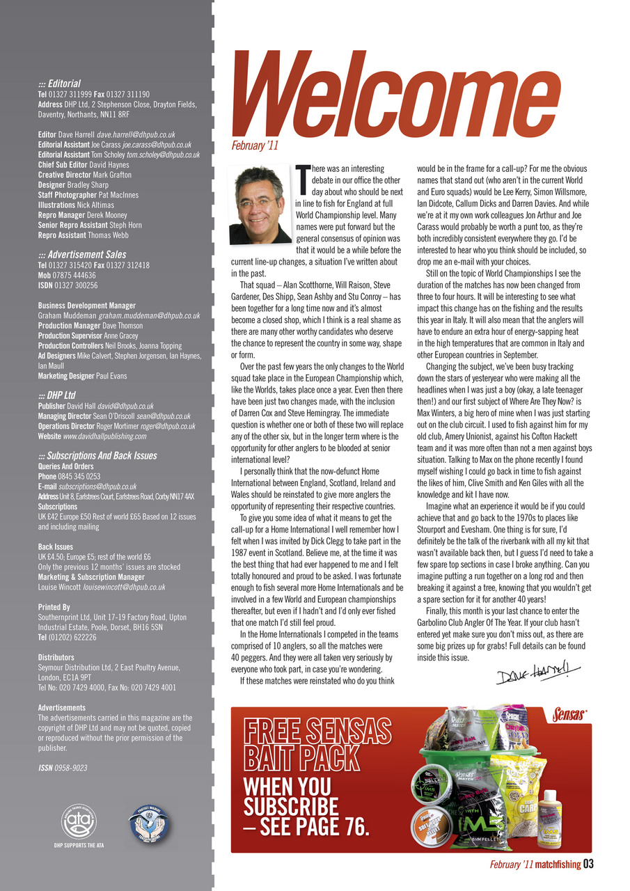 Match Fishing Preview Pages